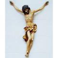  Corpora/Corpus Statue on Carved Cross in Maple Wood 